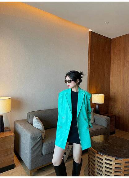 Amparo Übergroßer Krokodil Blazer