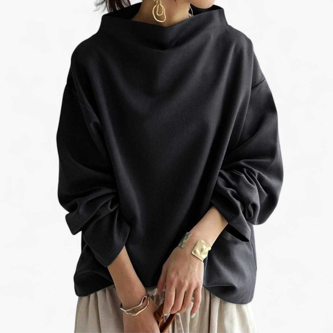 LAIMA | Weicher Pullover mit hohem Kragen