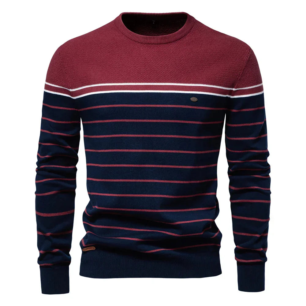 Adrien™ | Maglione Rayé Marin