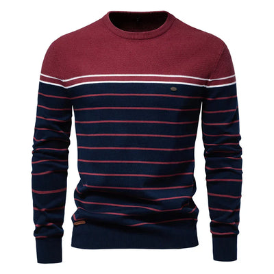 Adrien™ | Maglione Rayé Marin