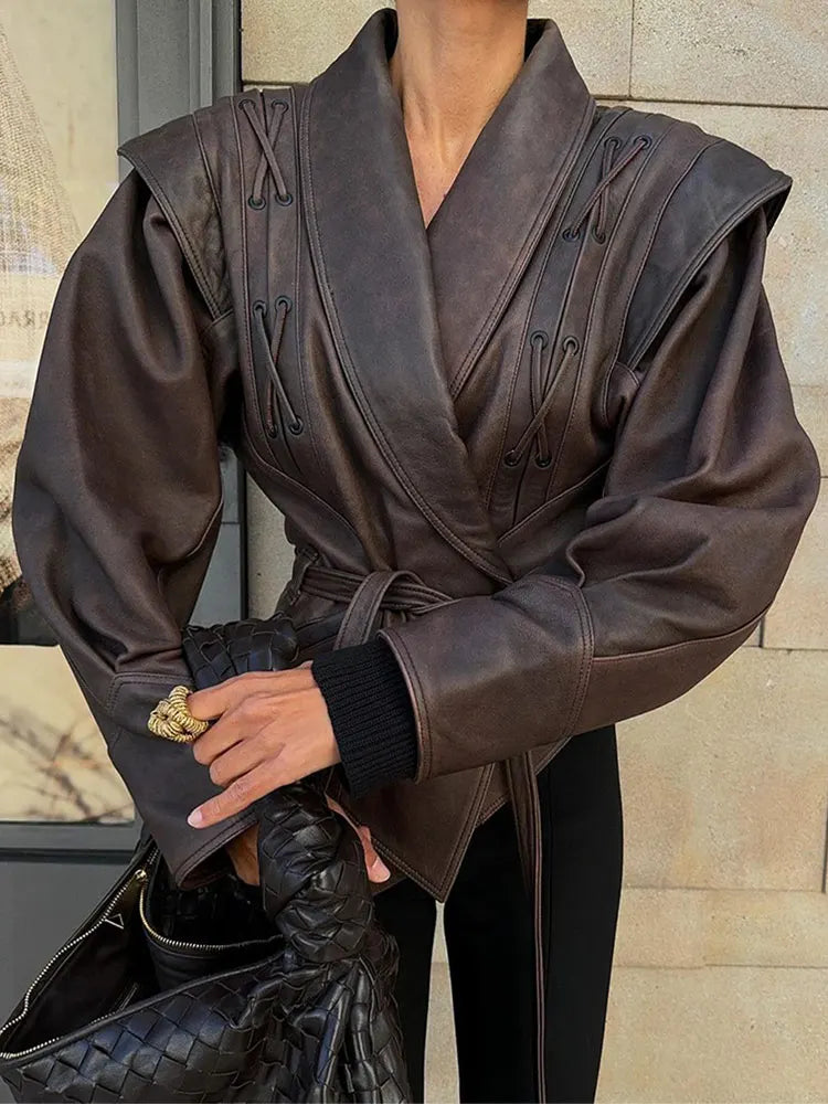 Damen Gürteljacke