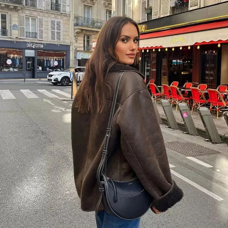 Mireia Kunstlederjacke