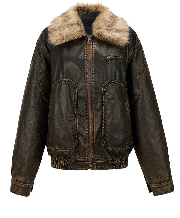 Vintage Abgenutzte Jacke