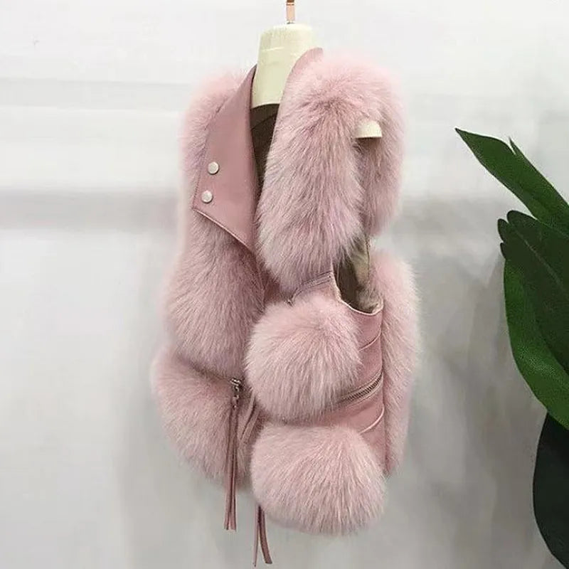 Flauschweste aus Kunstfell