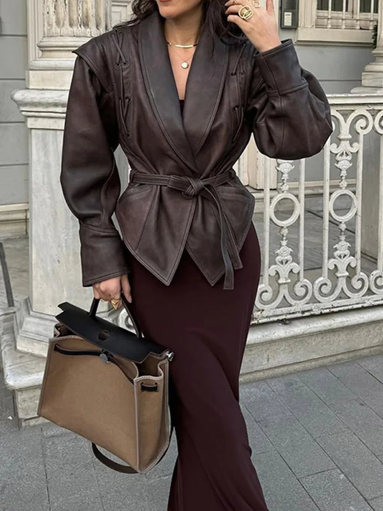 Damen Gürteljacke