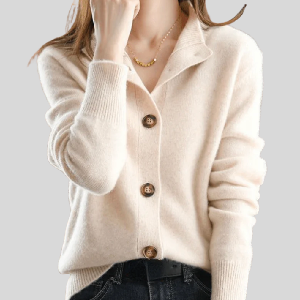 Claire | Retro-Stil Cashmere Cardigan