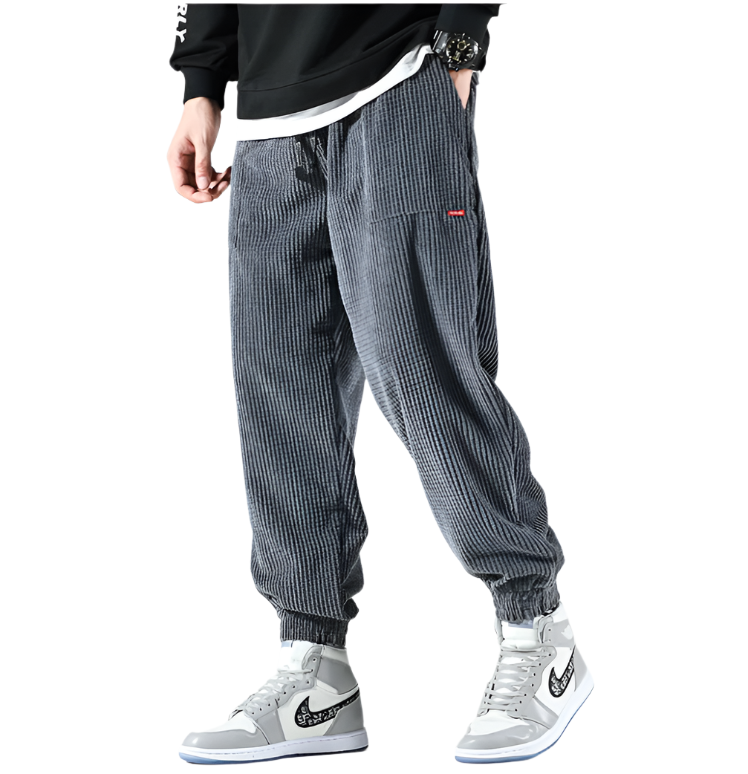 Pantaloni in Corduroy Alloro