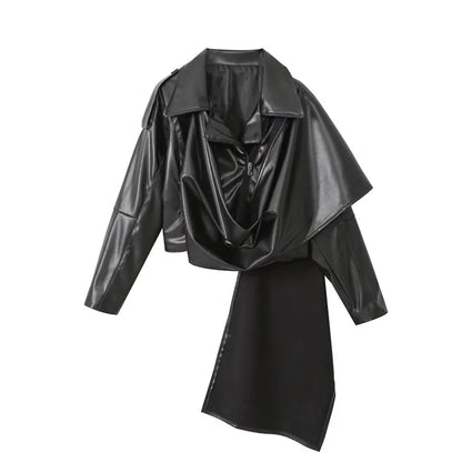 Slim Lederjacke