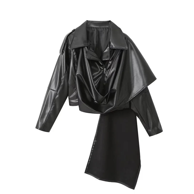 Slim Lederjacke