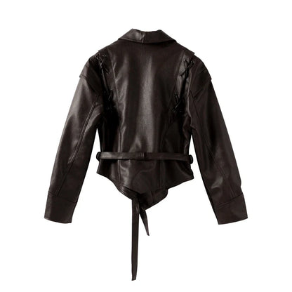 Vintage Damen Lederjacke