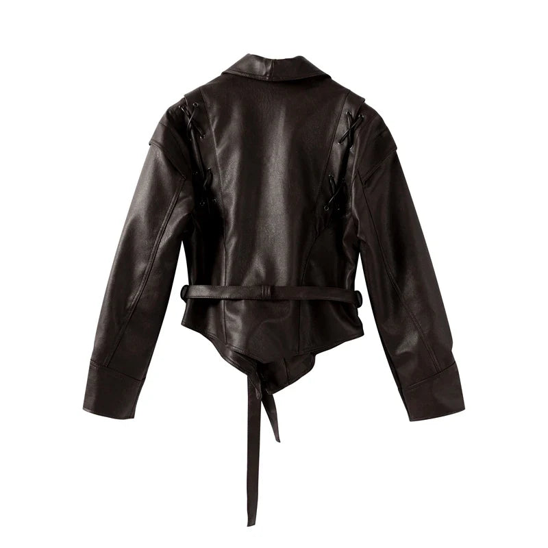 Vintage Damen Lederjacke