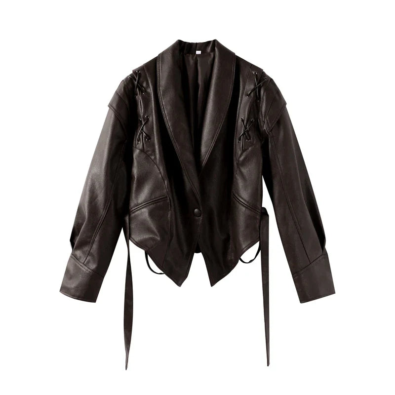 Vintage Damen Lederjacke