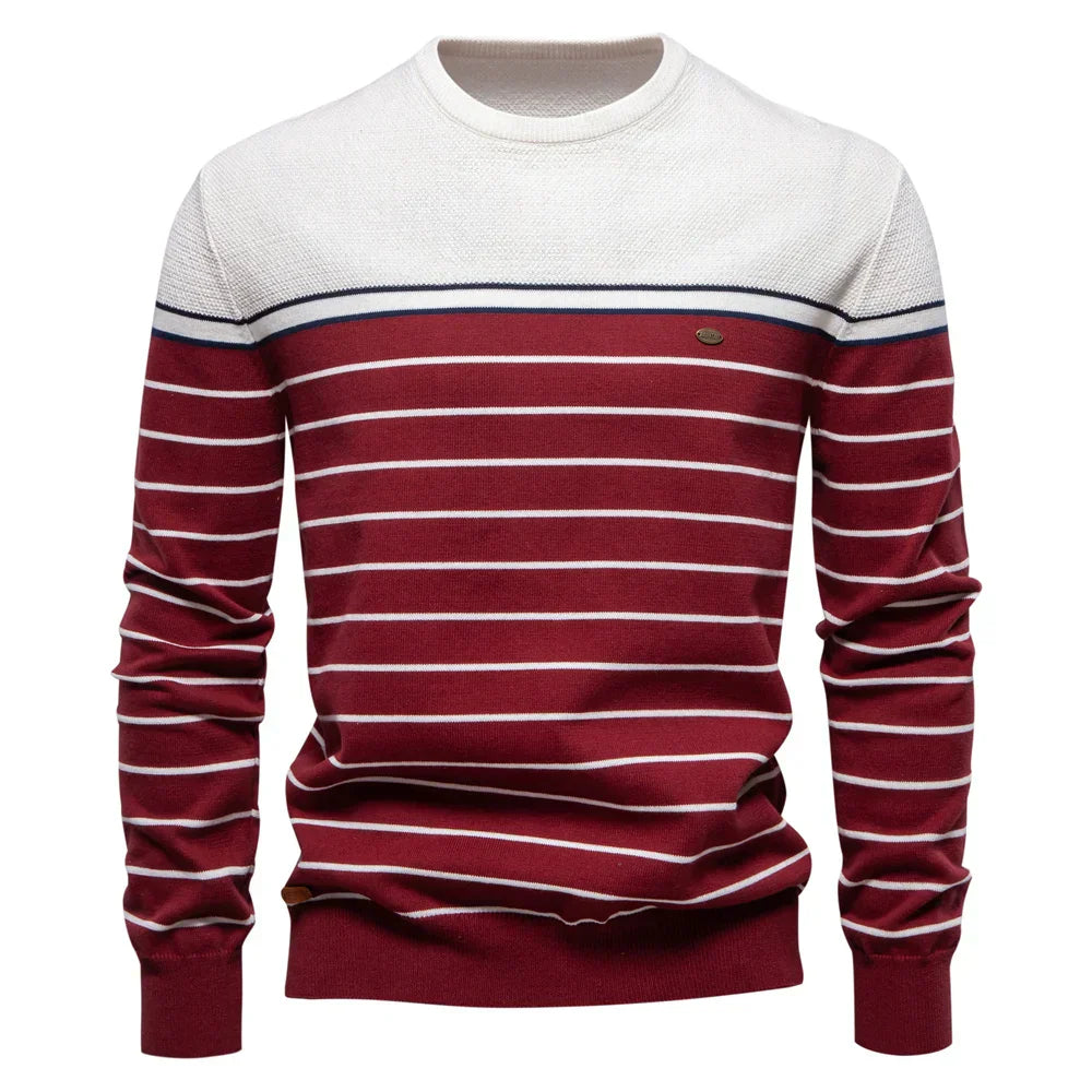 Adrien™ | Maglione Rayé Marin