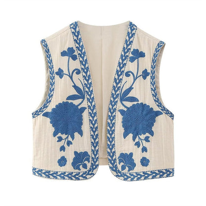 Vintage Bestickte Weste