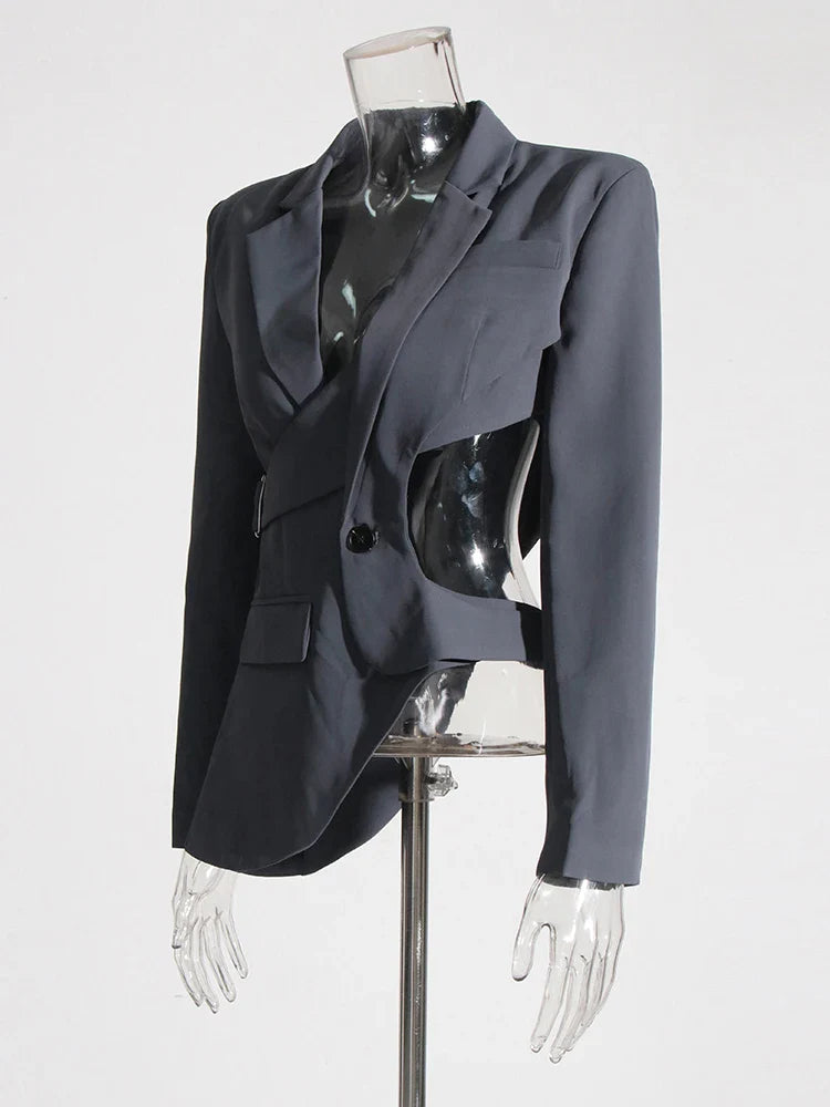 Bell Asymmetrischer Cutout Blazer