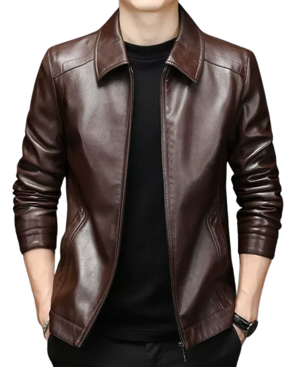Giacca in Pelle Casual