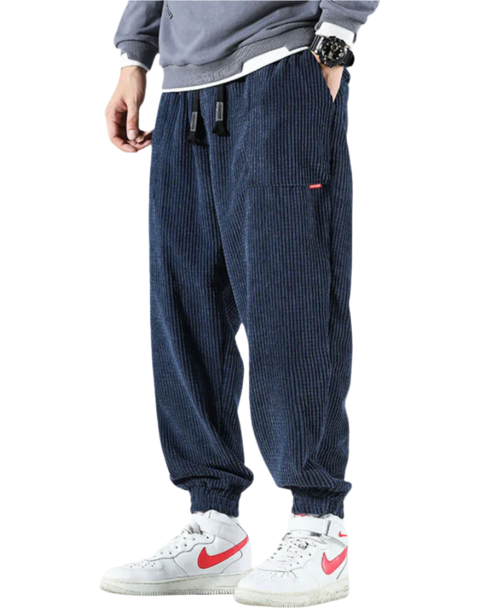Pantaloni in Corduroy Alloro