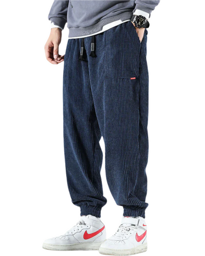 Pantaloni in Corduroy Alloro