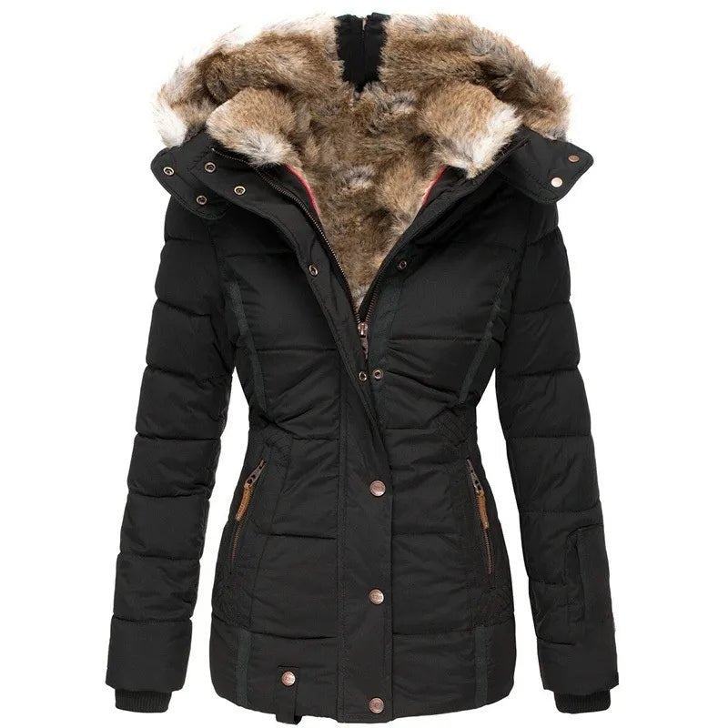 Zara - Warmer Wintermantel mit Futter aus Kunstfell