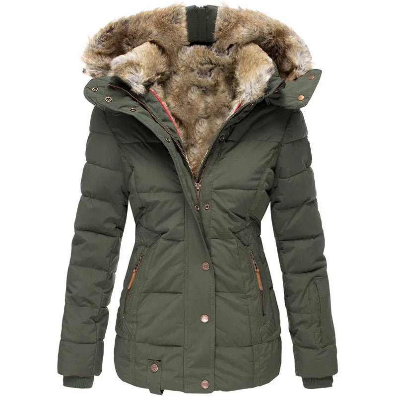 Zara - Warmer Wintermantel mit Futter aus Kunstfell
