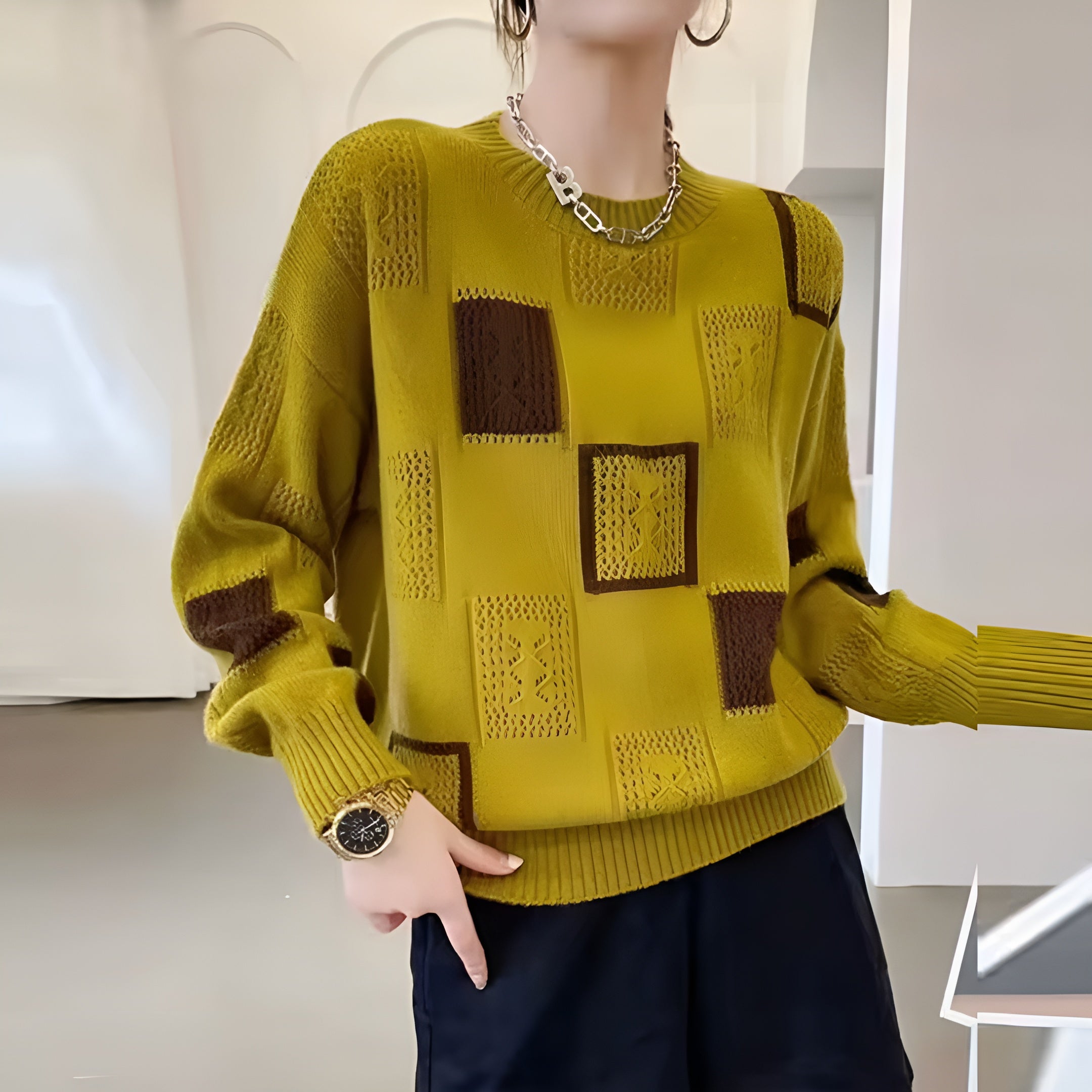 ALIDA | Einzigartiger und eleganter femininer Pullover