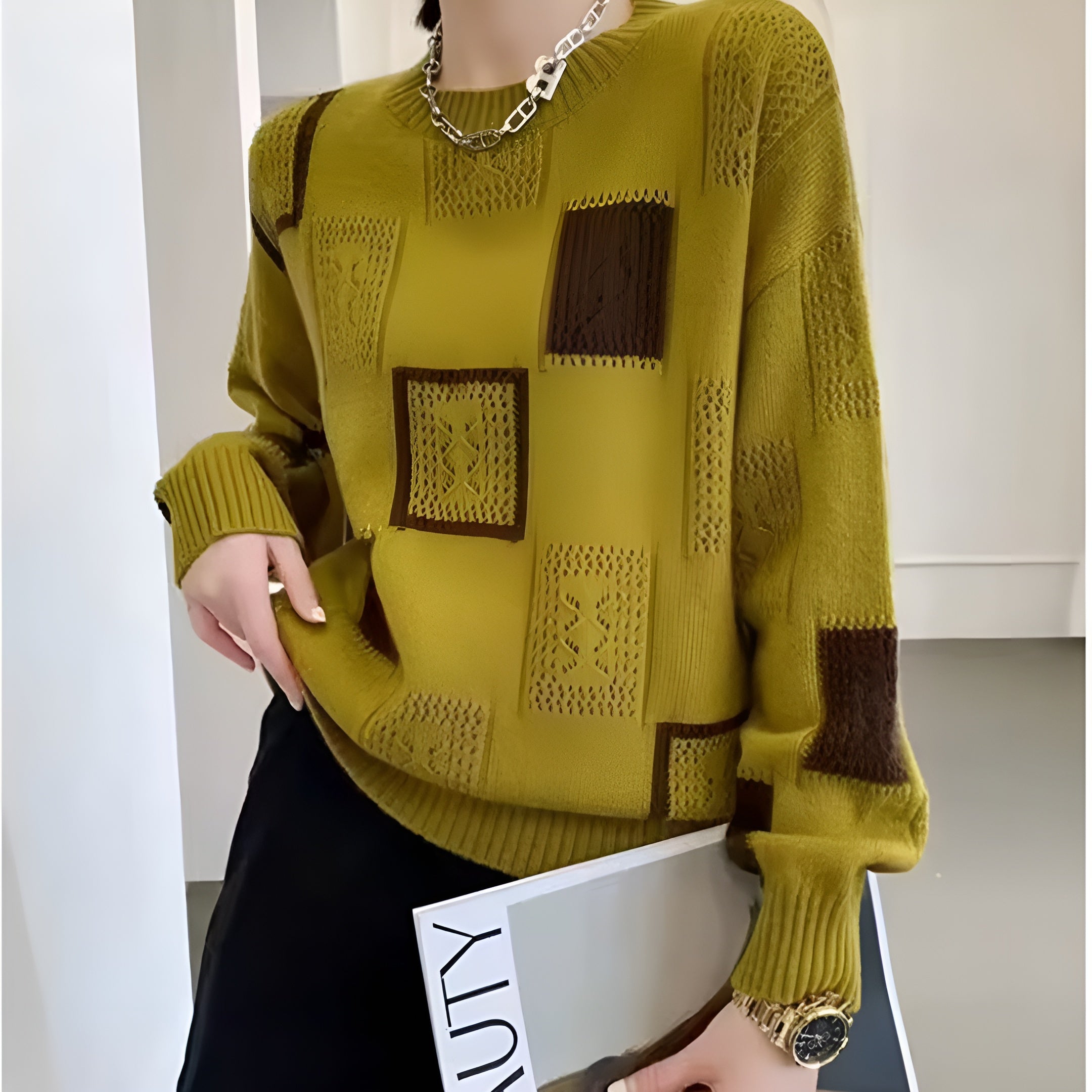 ALIDA | Einzigartiger und eleganter femininer Pullover