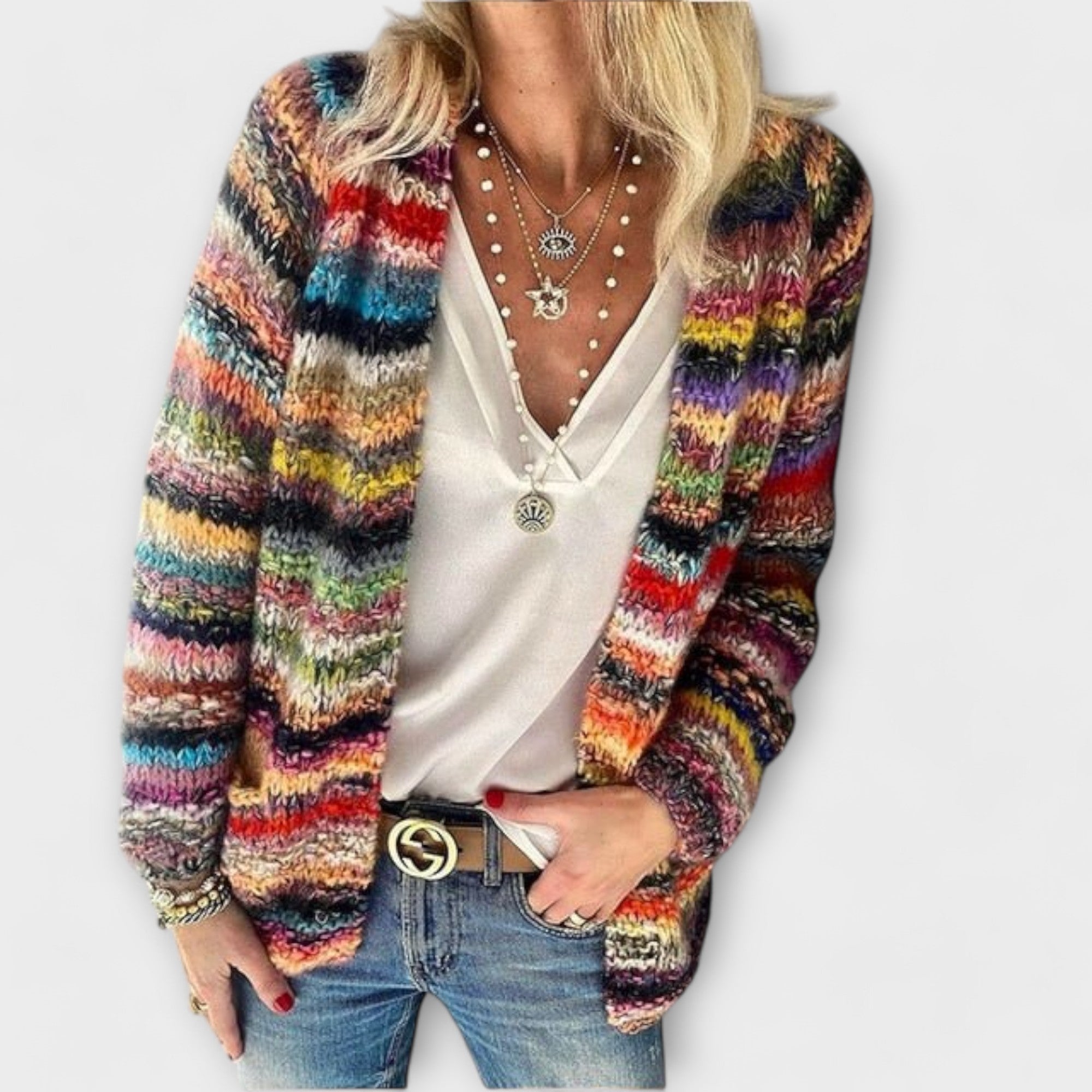 Daria | Lebendiger und Gemütlicher Cardigan