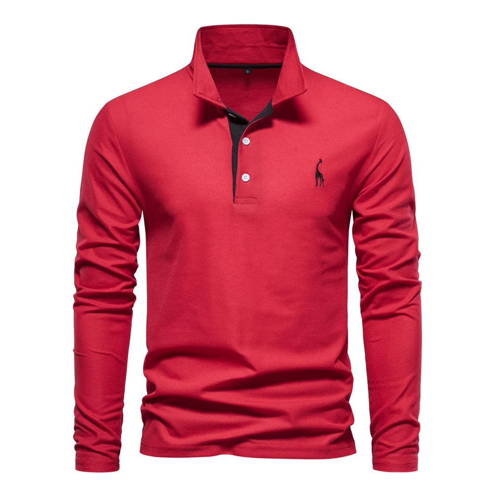 Polo a Maniche Lunghe Casual