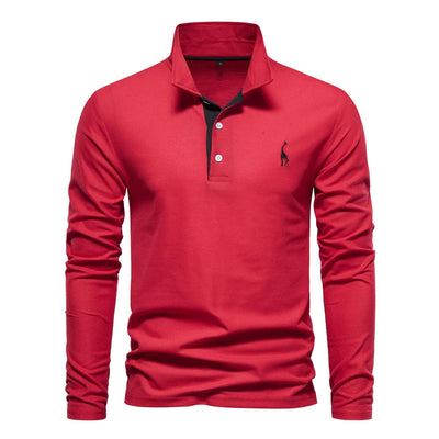 Polo a Maniche Lunghe Casual