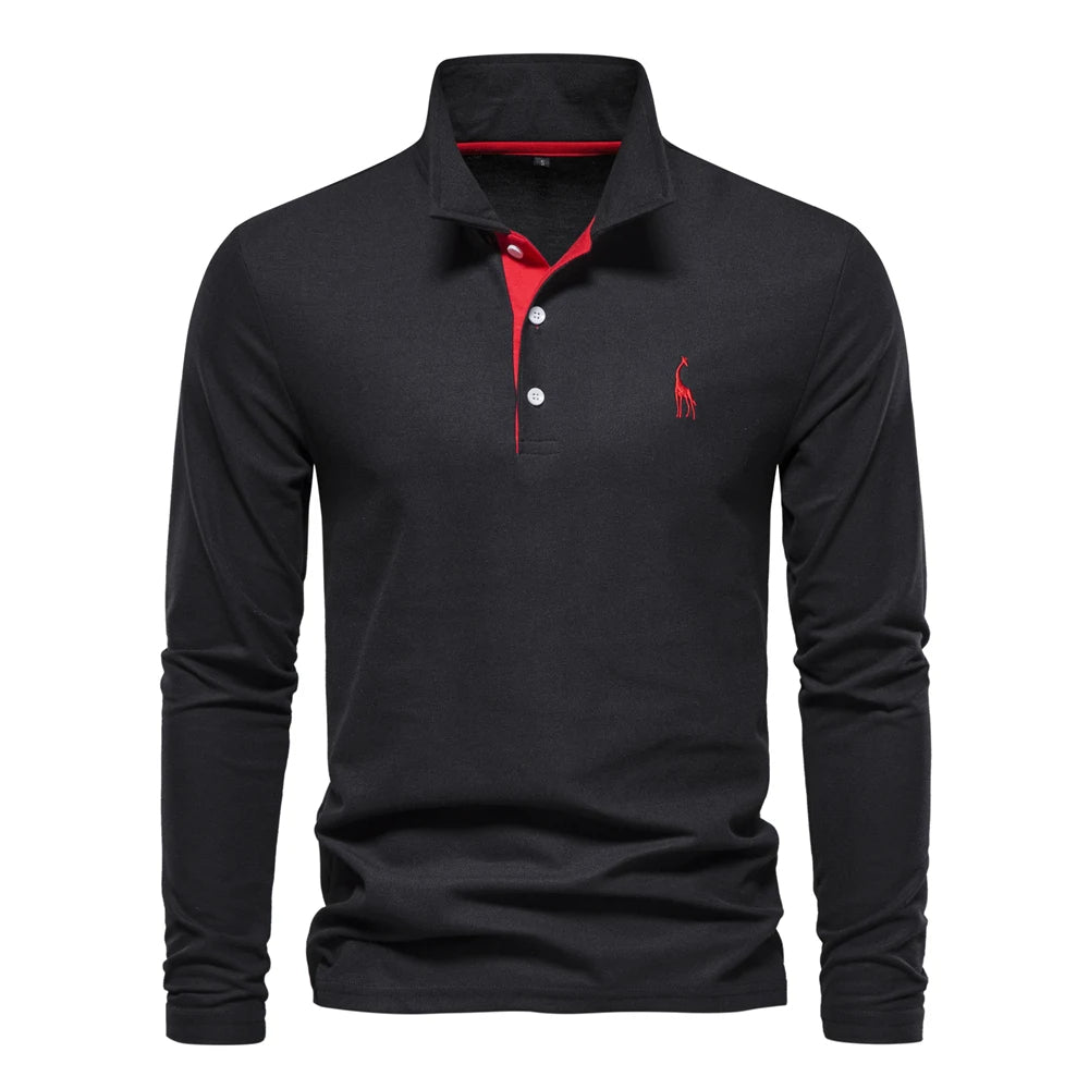 Polo a Maniche Lunghe Casual