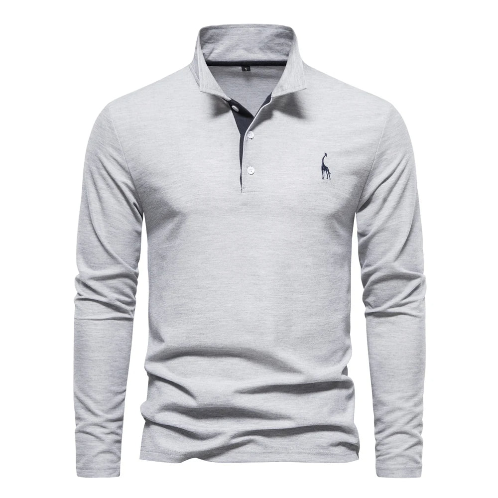 Polo a Maniche Lunghe Casual