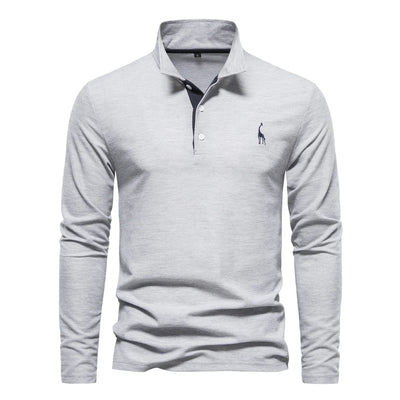 Polo a Maniche Lunghe Casual