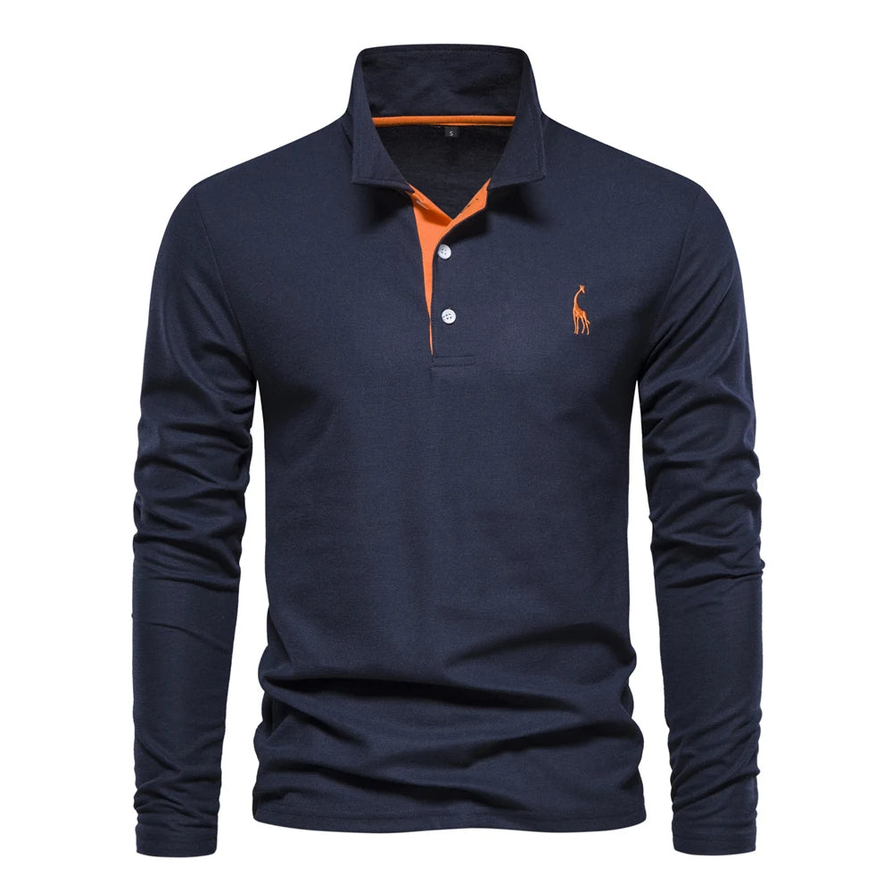 Polo a Maniche Lunghe Casual