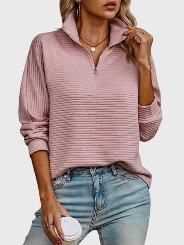 Molly | Eleganter Halbreißverschluss-Pullover