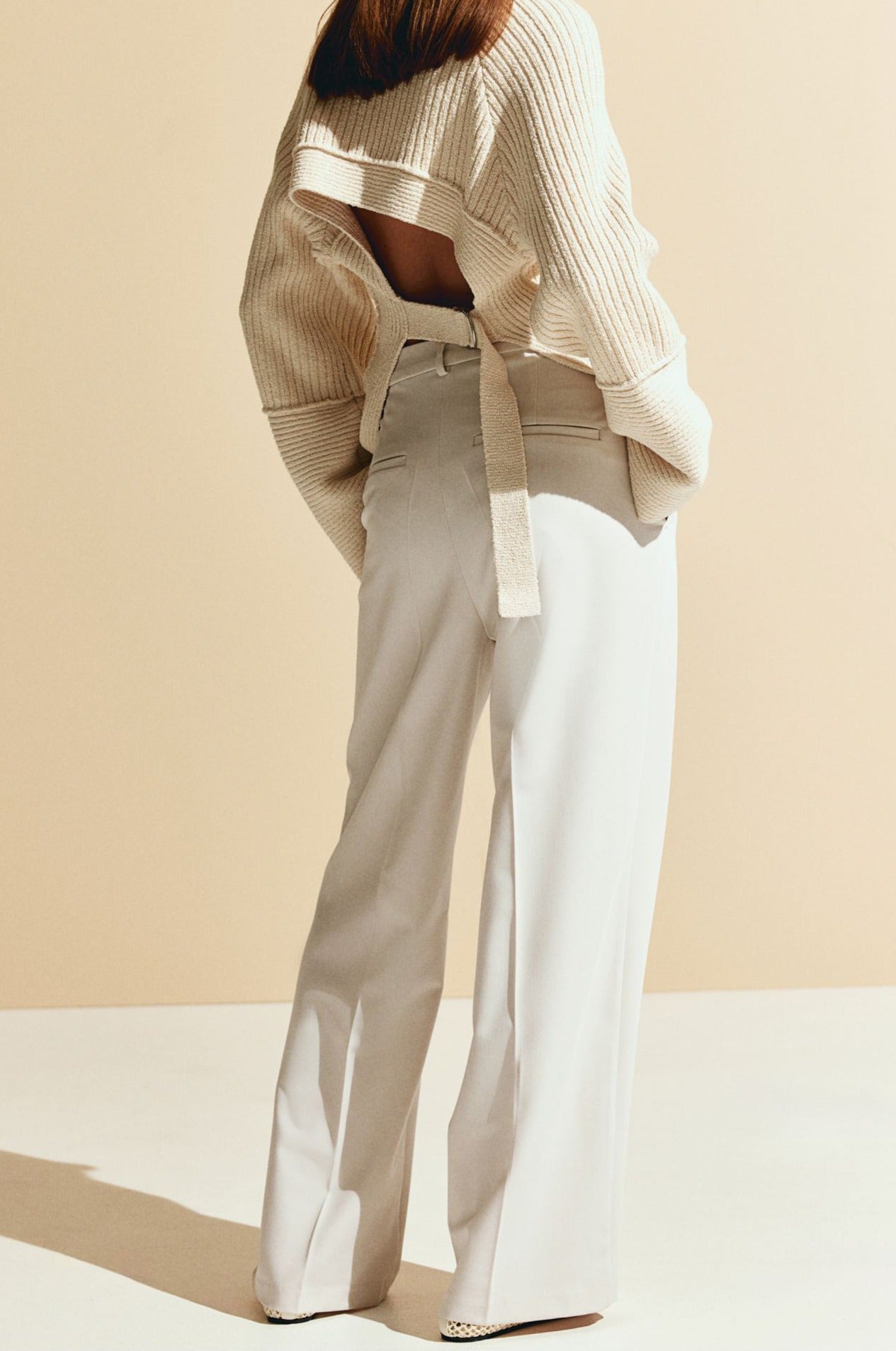 Old Money Wide Leg Classic Chino-Hose