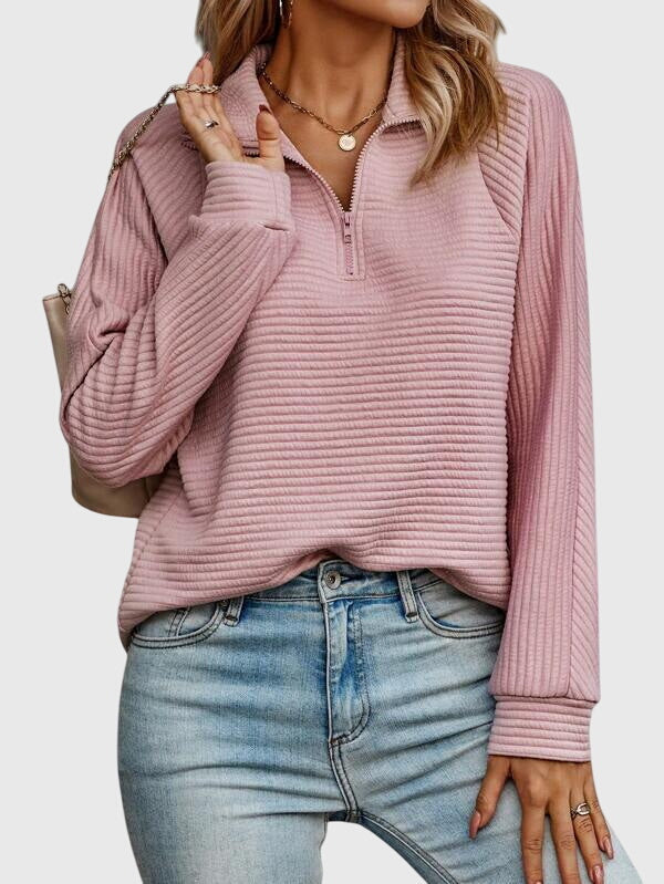 Molly | Eleganter Halbreißverschluss-Pullover