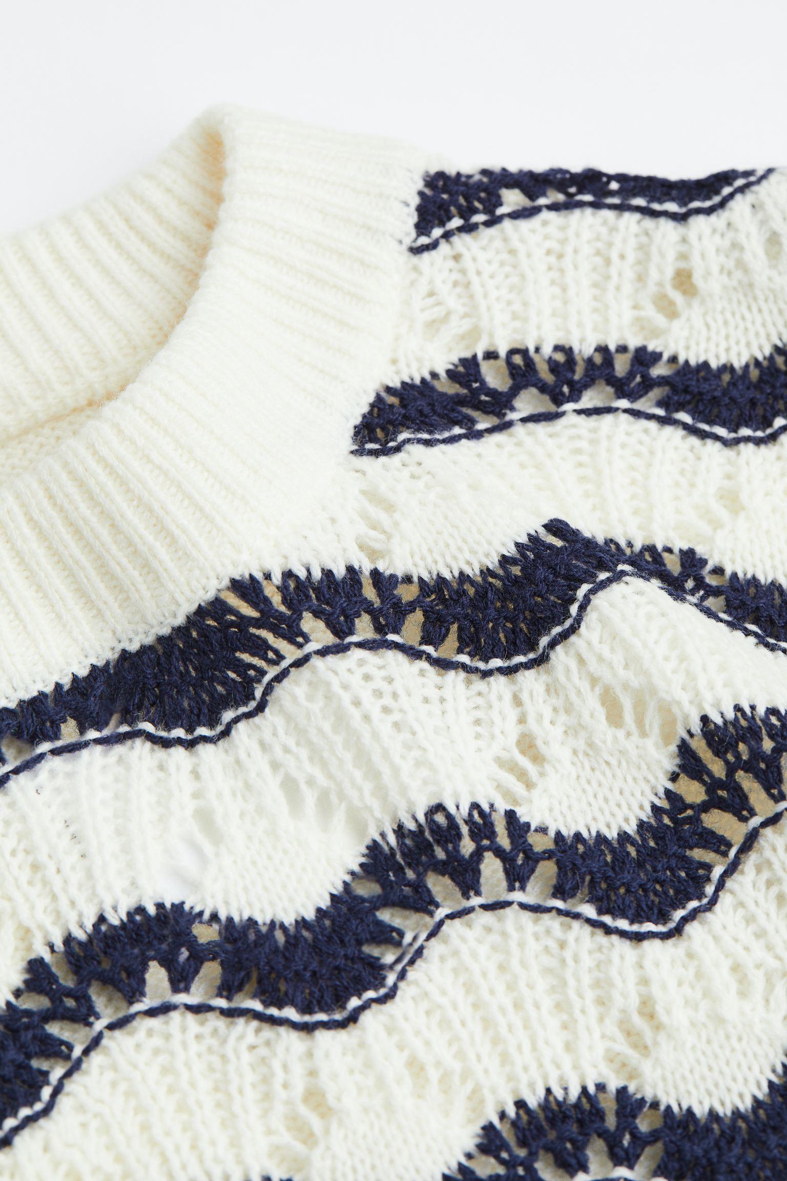 Old Money Gestrickter Punkt Einzigartiger Pullover
