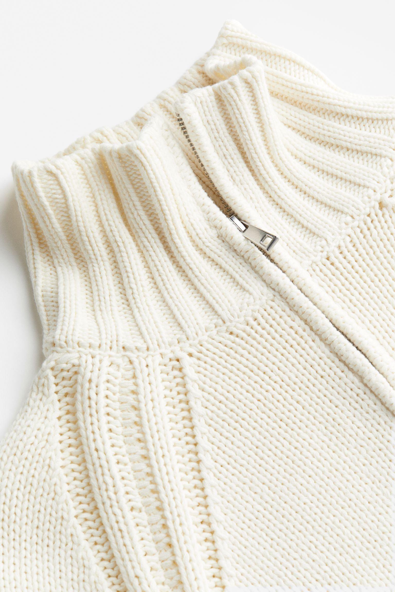 Old Money Halb-Zip Kragen Oversized Pullover