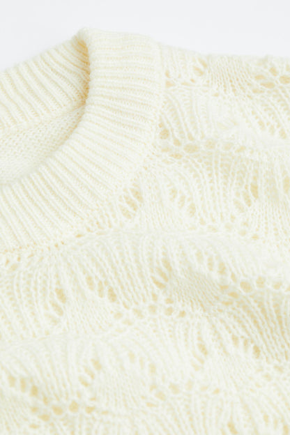 Old Money Gestrickter Punkt Einzigartiger Pullover