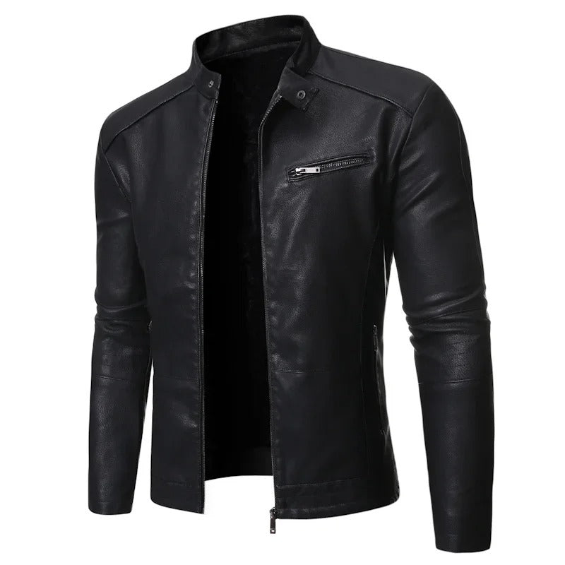 Giacca di Pelle Elegante