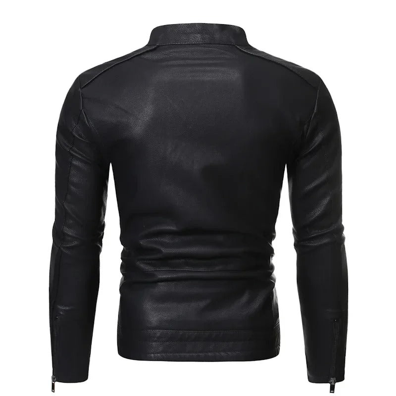Giacca di Pelle Elegante