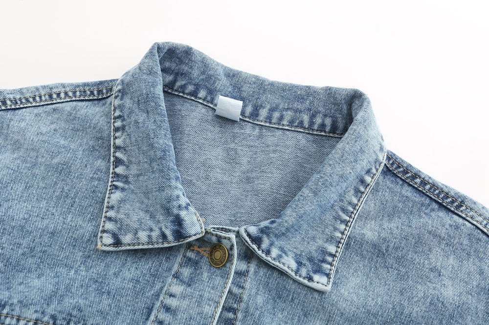 Übergroße Boyfriend-Jeansjacke