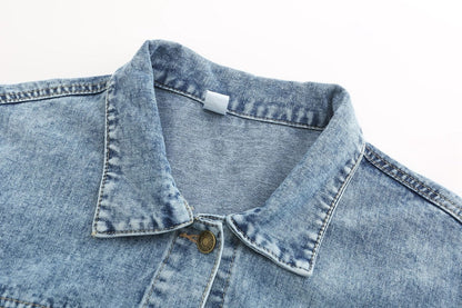 Übergroße Boyfriend-Jeansjacke