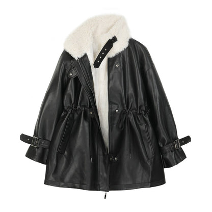 Woll-Lederjacke