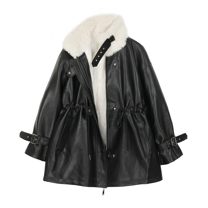 Woll-Lederjacke