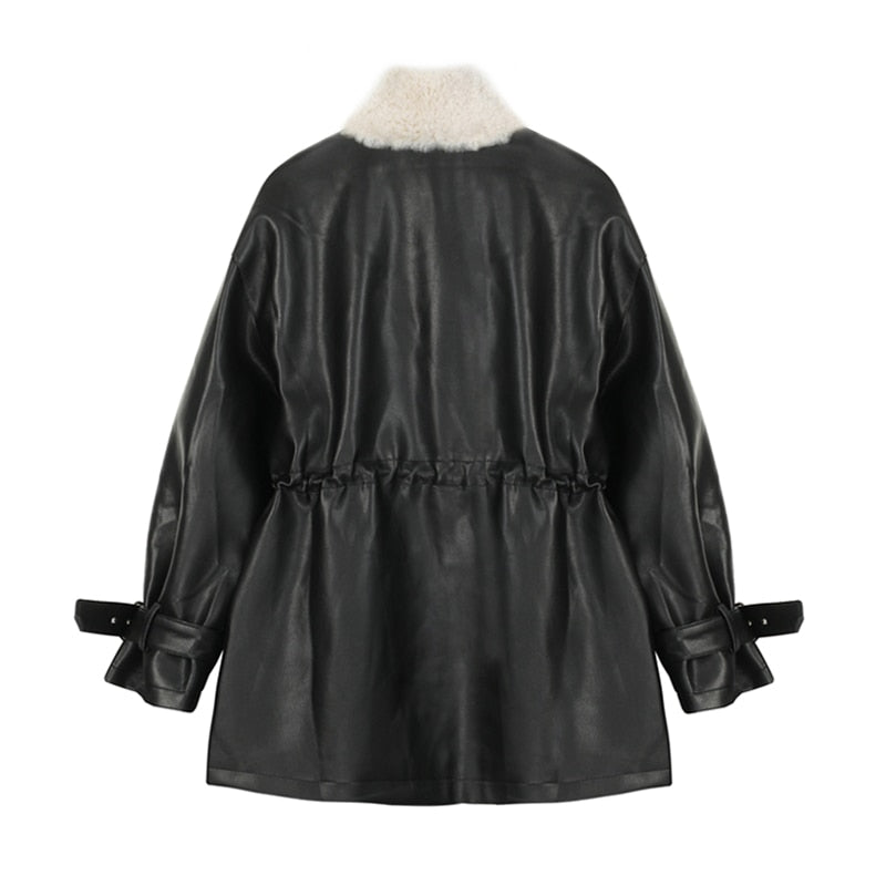 Woll-Lederjacke