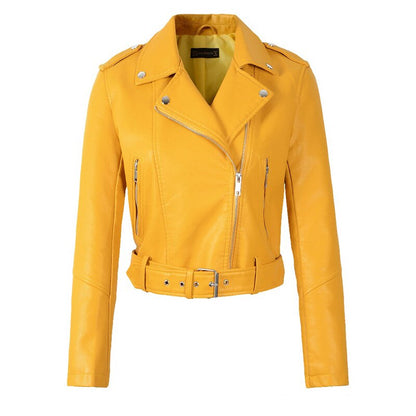 Weiche Leder Nietenjacke