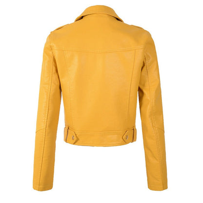 Weiche Leder Nietenjacke