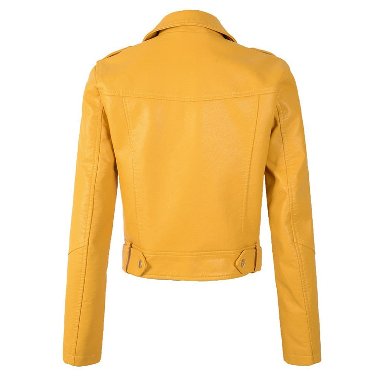 Weiche Leder Nietenjacke