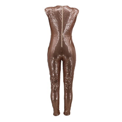 Nacht Pailletten Jumpsuit